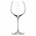 Verre à vin 450 ml en verre transparent à pied pour dégustation