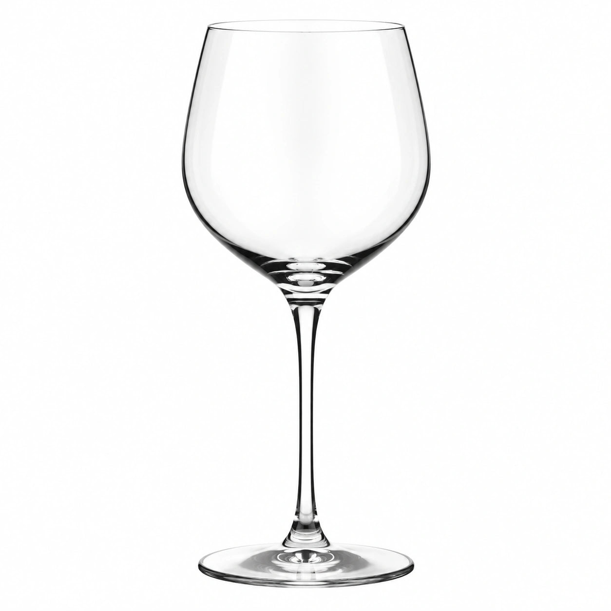 Verre à vin 450 ml en verre transparent à pied pour dégustation